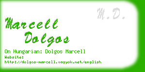 marcell dolgos business card